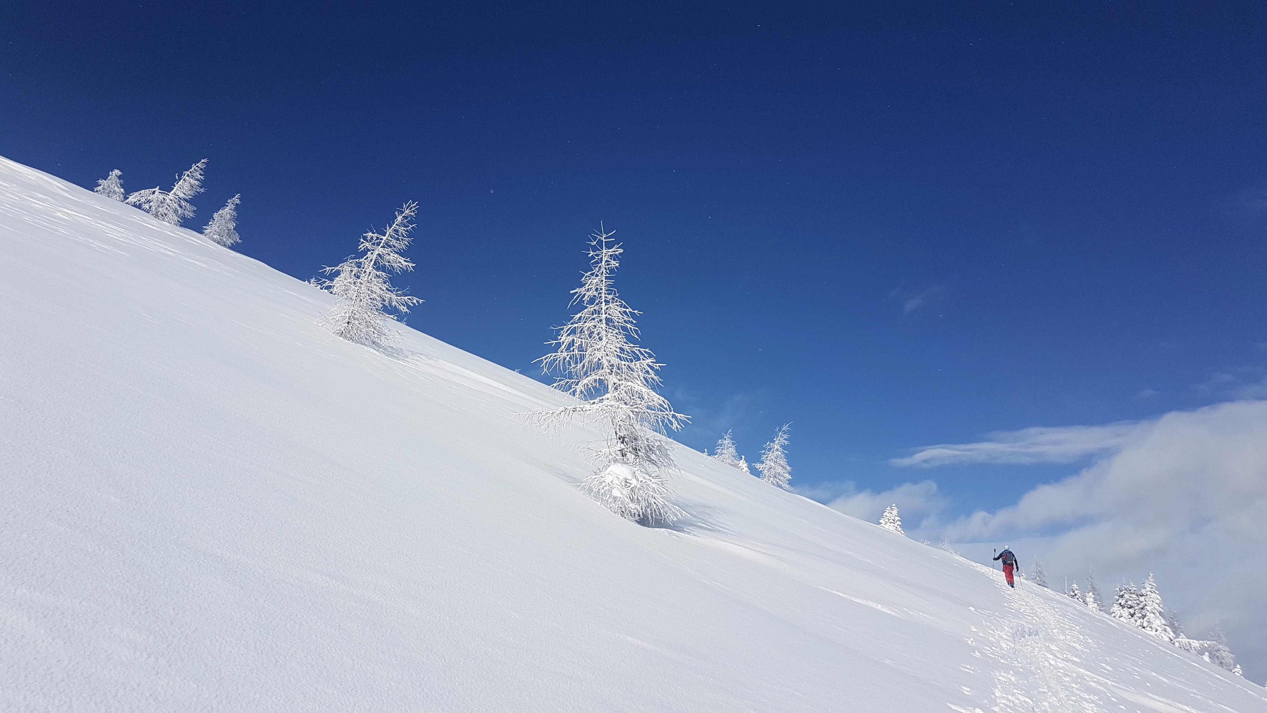 Deep snow on the Arlberg